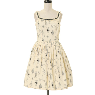 Emily Temple Cute×ヒグチユウコ ローズキャットキャミワンピ USED】復刻JAM瓶キャミソールワンピース | Emily Temple cute