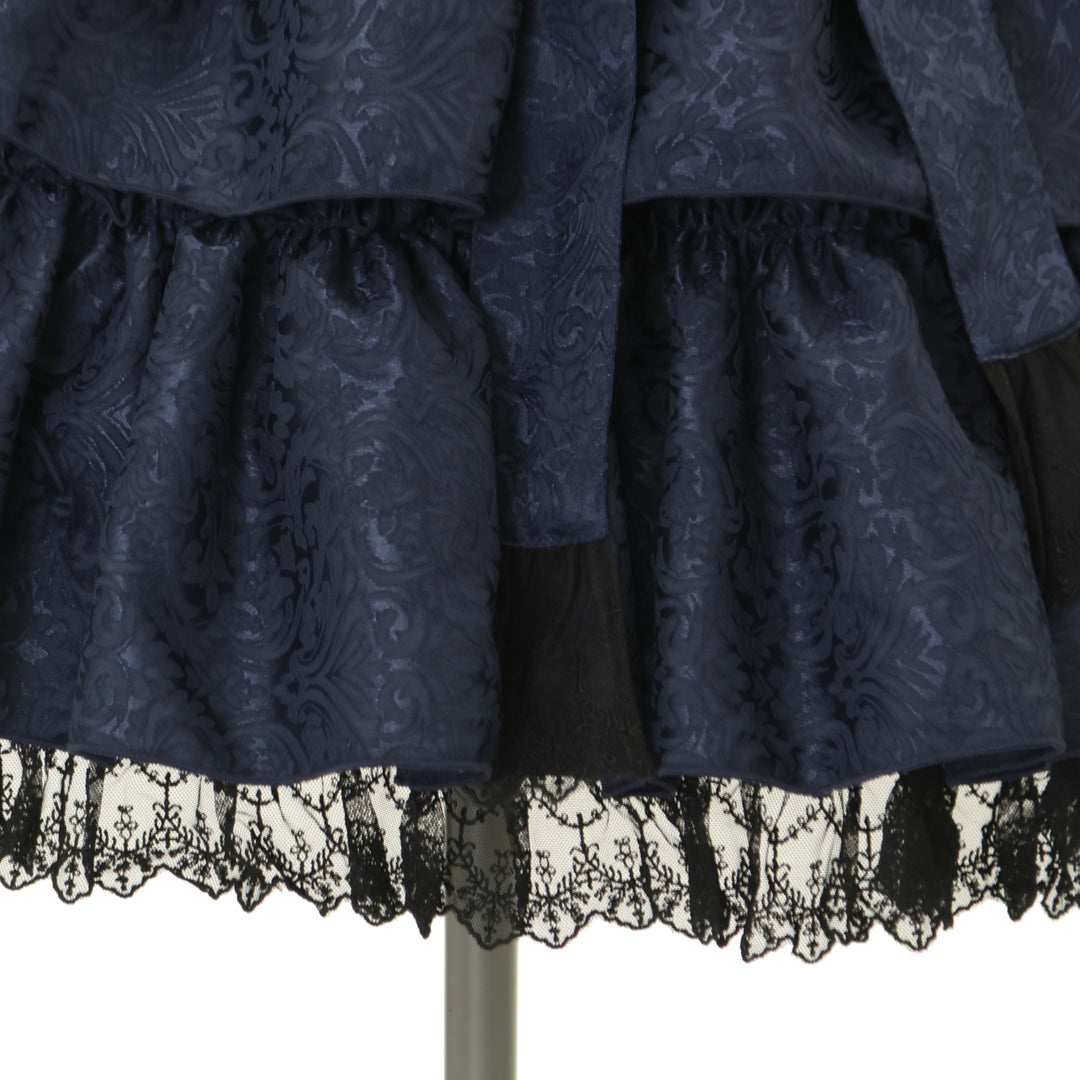 USED】【Vallée lys】Coquelicot Dress Mini Length Jacquard