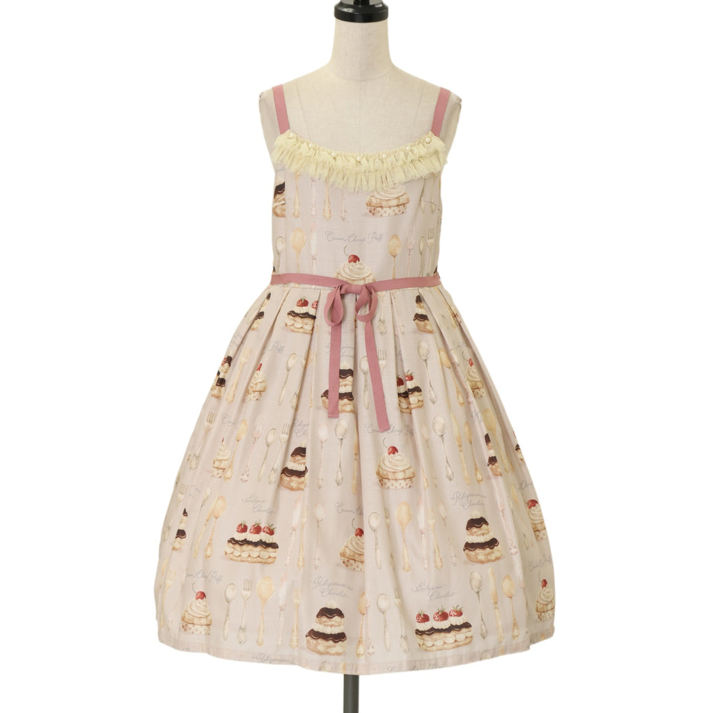ルルゲッタ　キャミワンピース　Cream Choux Puff USED】Cream Choux Puffキャミワンピース | Leur Getter Wunderwelt