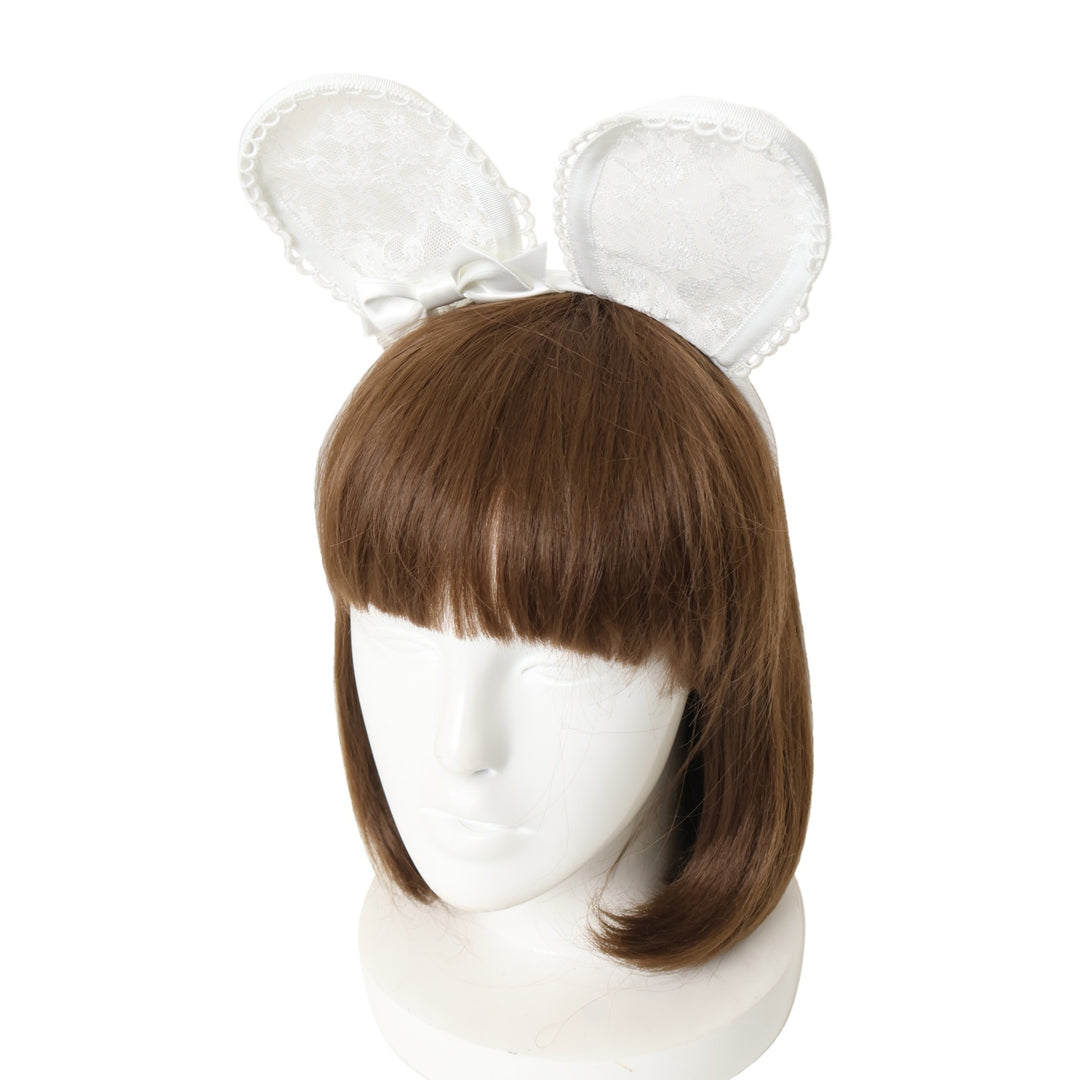 難あり　Angelic Pretty トイパレード　カチューシャ　白　初版 USED】Lacy Bunnyカチューシャ | Angelic Pretty | ロリータ ゴスロリ