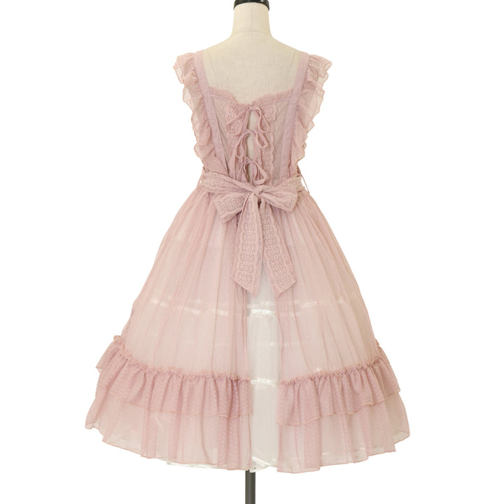 USED】【axes femme kawaii/Mサイズ】ドットチュールエプロン