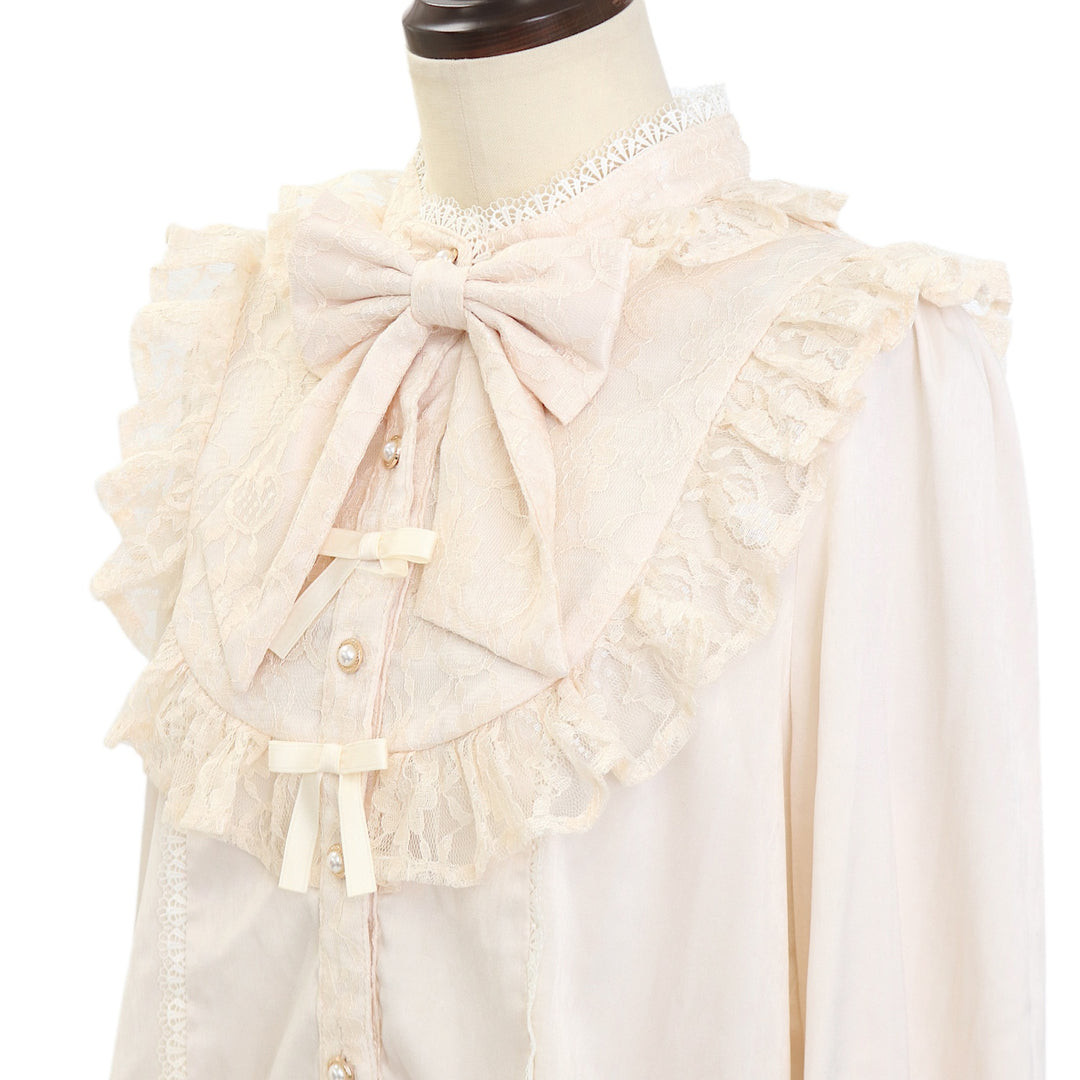 axes femme kawaii ロココ姫袖ブラウス　生成り　タグ付き USED】【axes femme kawaii/Mサイズ】ロココ姫袖ブラウス | Chalmiere
