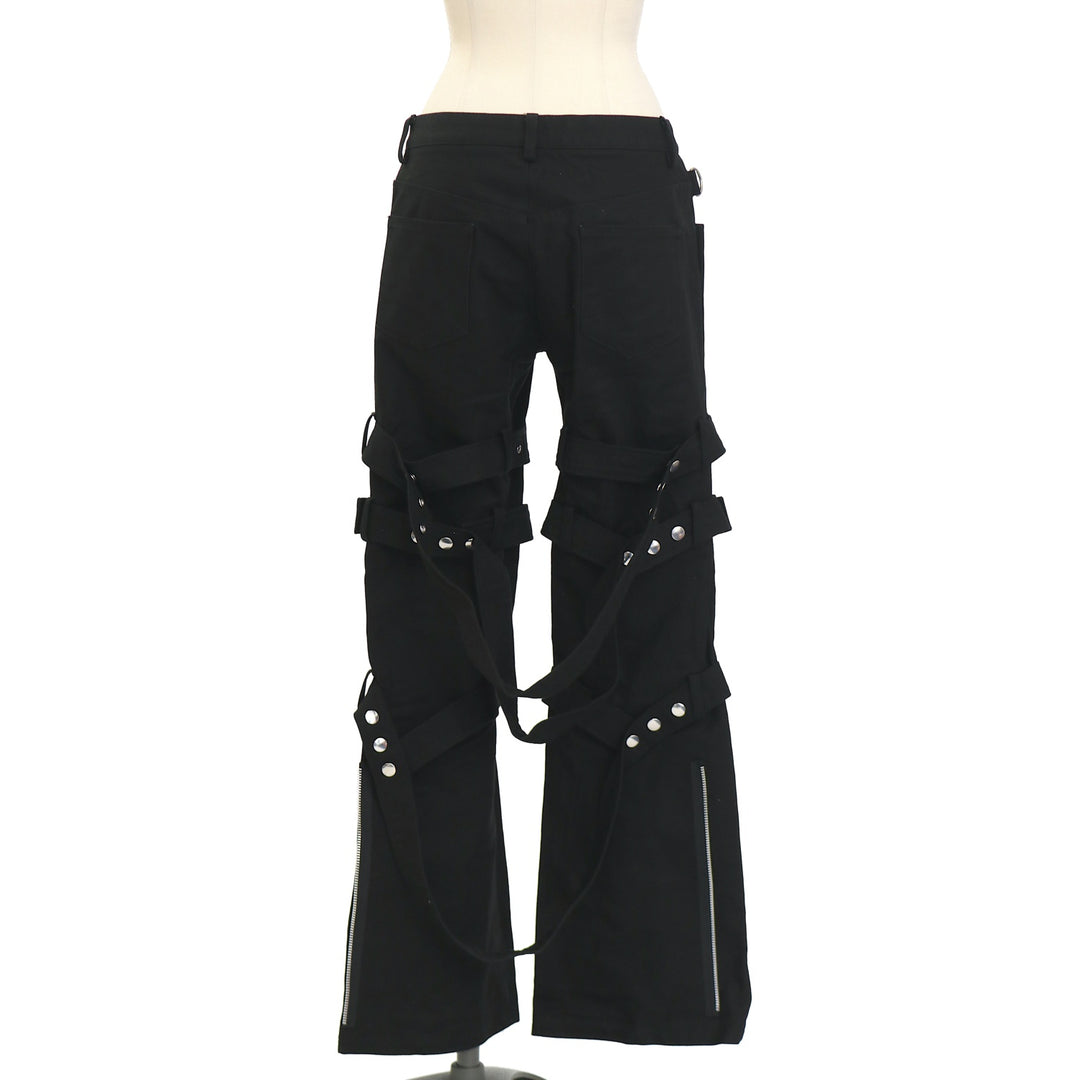 BLACK PEACE NOWforMEN フラップ付きボンテージパンツ USED】【Mサイズ】ベルトボンテージパンツ | BLACK PEACE NOW