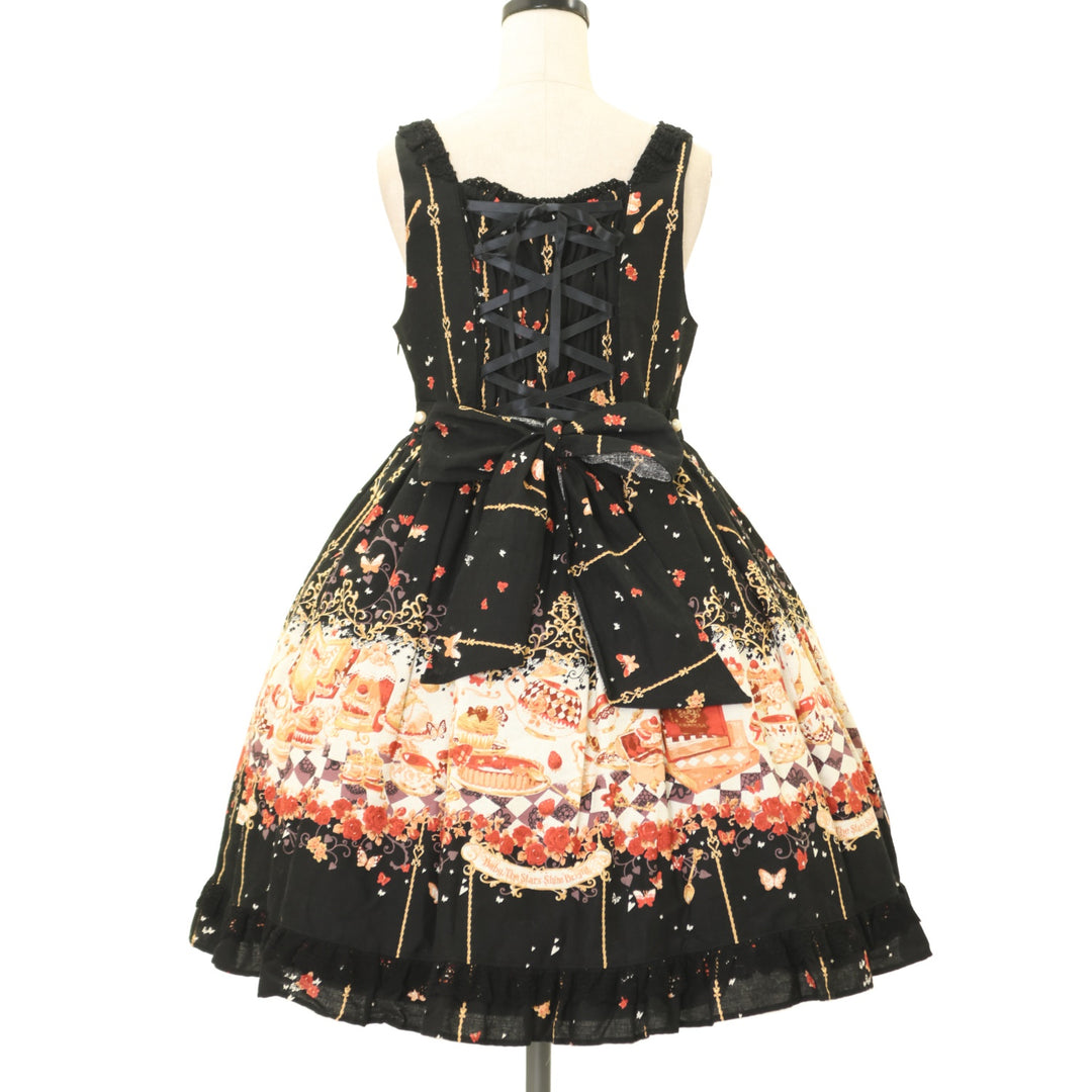 USED】Clockwork tea party柄パールジャンパースカート | BABY, THE