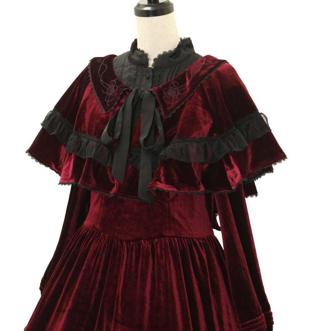 USED】Rozen Maiden x HoshibakoWorks 真紅ケープ付きワンピース
