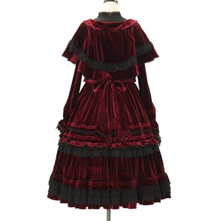 USED】Rozen Maiden x HoshibakoWorks 真紅ケープ付きワンピース