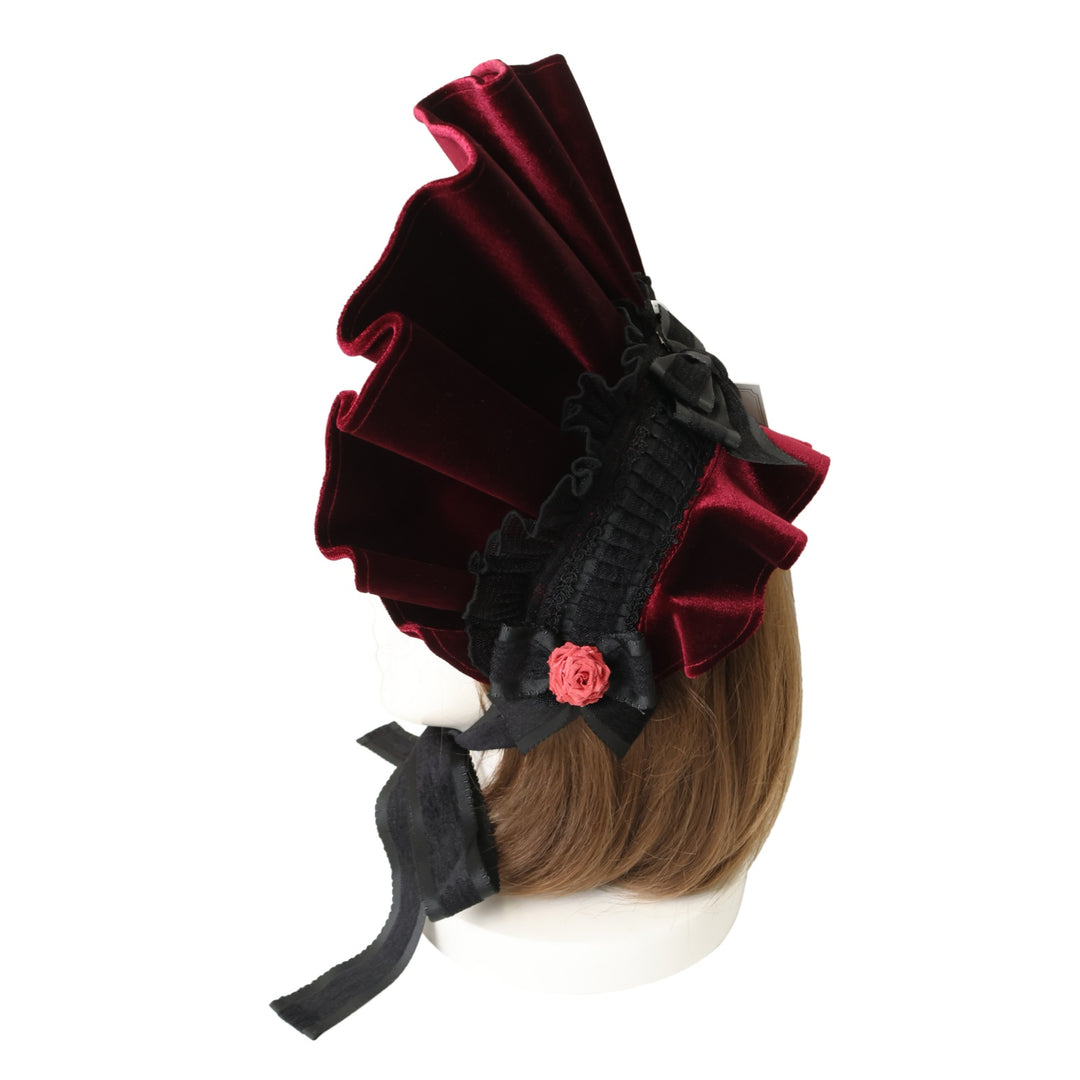 コロ　赤と黒の薔薇ドレス➕ボンネット　ハンドメイド 薔薇のボンネット＆ドレス(赤) - 苺と花と。 | minne byGMOペパボ 国内