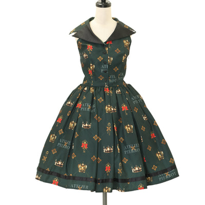 ATELIER PIERROT ピンタックベルトワンピース ATELIER-PIERROT ピンタックベルトワンピース ダークグリーン - メルカリ