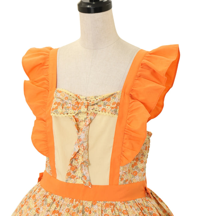axes femme♡ビッグリボン♡タンクトップ♡オレンジ❤︎ USED】【axes femme kawaii/Mサイズ】ハミングフローラジャンスカ