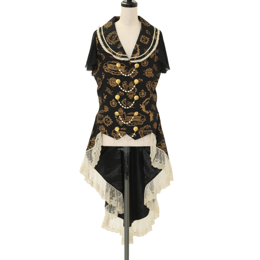 USED】【Men's】Vintage label stamp柄ベスト | ALICE and the PIRATES