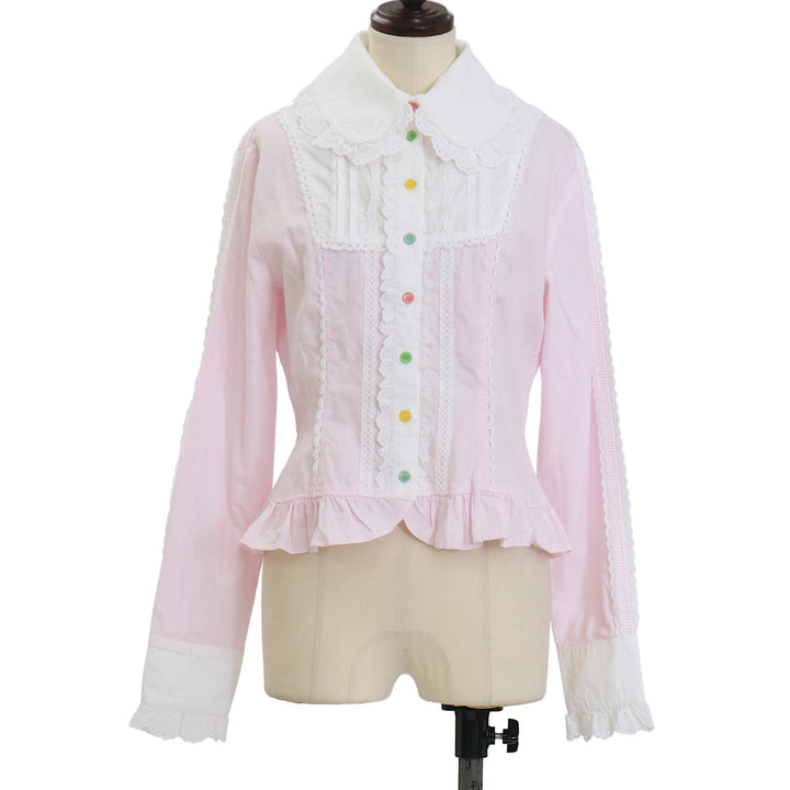 USED】カラフルボタンブラウス | Angelic Pretty | ロリータ ゴスロリ
