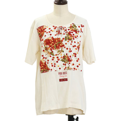 USED】燭台刺繍長袖カットソー（白×青） | Moi-même-Moitié | ロリータ