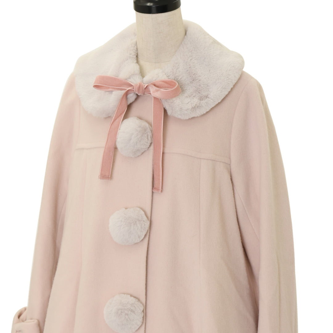 USED】ファーポンポンコート | Leur Getter Wunderwelt Online Shop