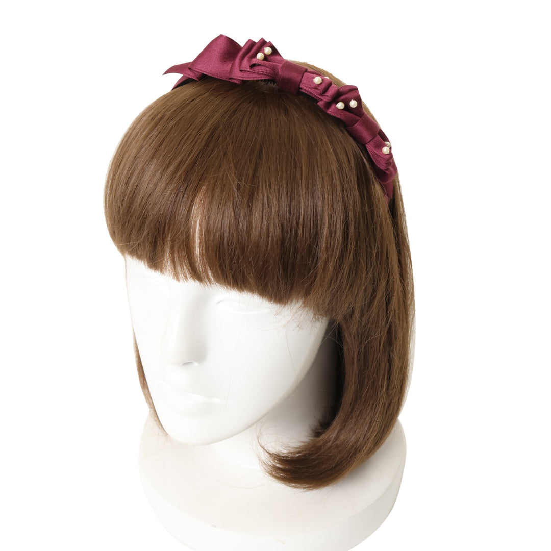 Innocent World ハーフボンネットカチューシャ ボルドー Half Bonnet Headband by Innocent World