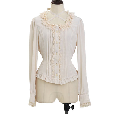 Innocent World ブラウス ホワイト リボン ロリータ USED】【White/Mサイズ】リボンタイ付きブラウス | Innocent World