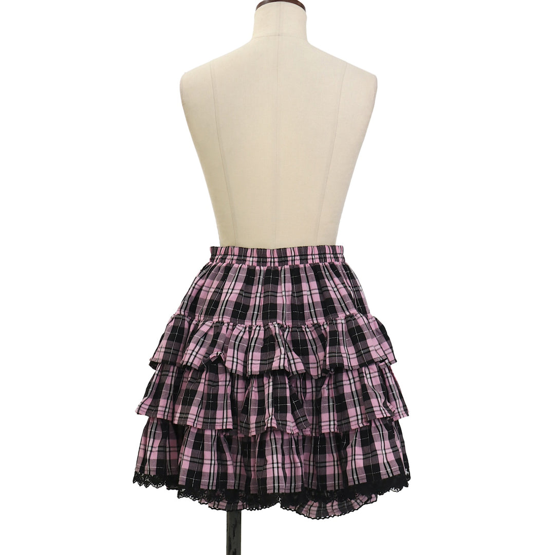 USED】切替フリルスカート | PUTUMAYO | ロリータ ゴスロリブランド服