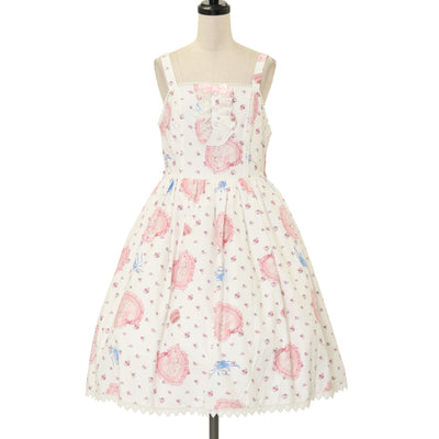 INGEBORG　KANEKO ISAO　ジャンパースカート　ユリ　ドッド柄 セール】 【OUTLET】ゆりpt.ティアードスカート （ロング・マキシ丈
