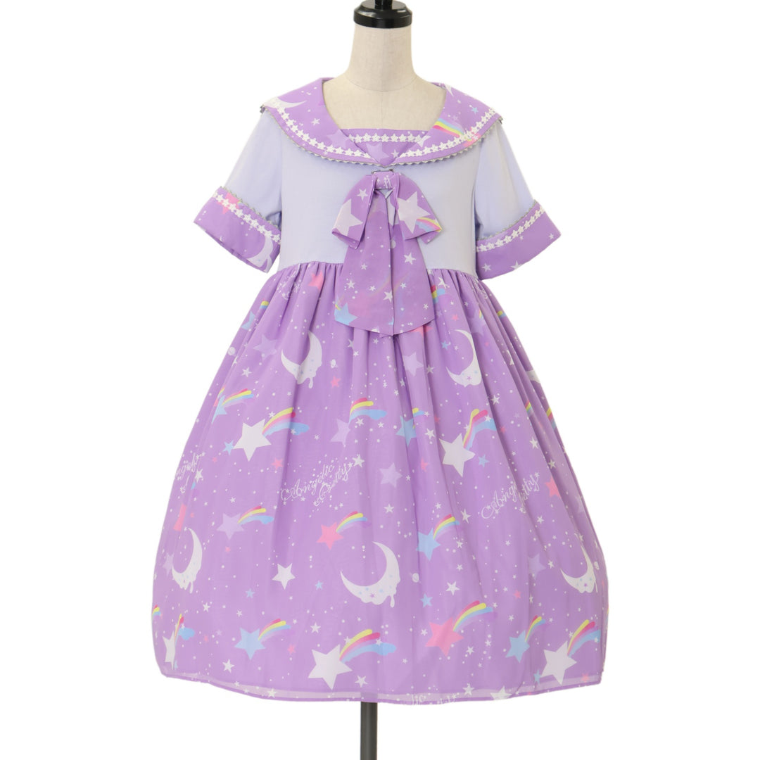 angelic pretty sweet girl room ワンピース　紫 USED】Dream Skyカットワンピース | Angelic Pretty | ロリータ