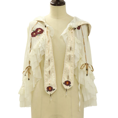 Angelic Pretty ファンシーリボンショートコート USED】ファンシーリボンショートコート(ラメワッフル) | Angelic