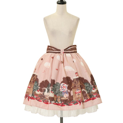USED】ふわふわいちごシフォンスカート | Angelic Pretty Wunderwelt