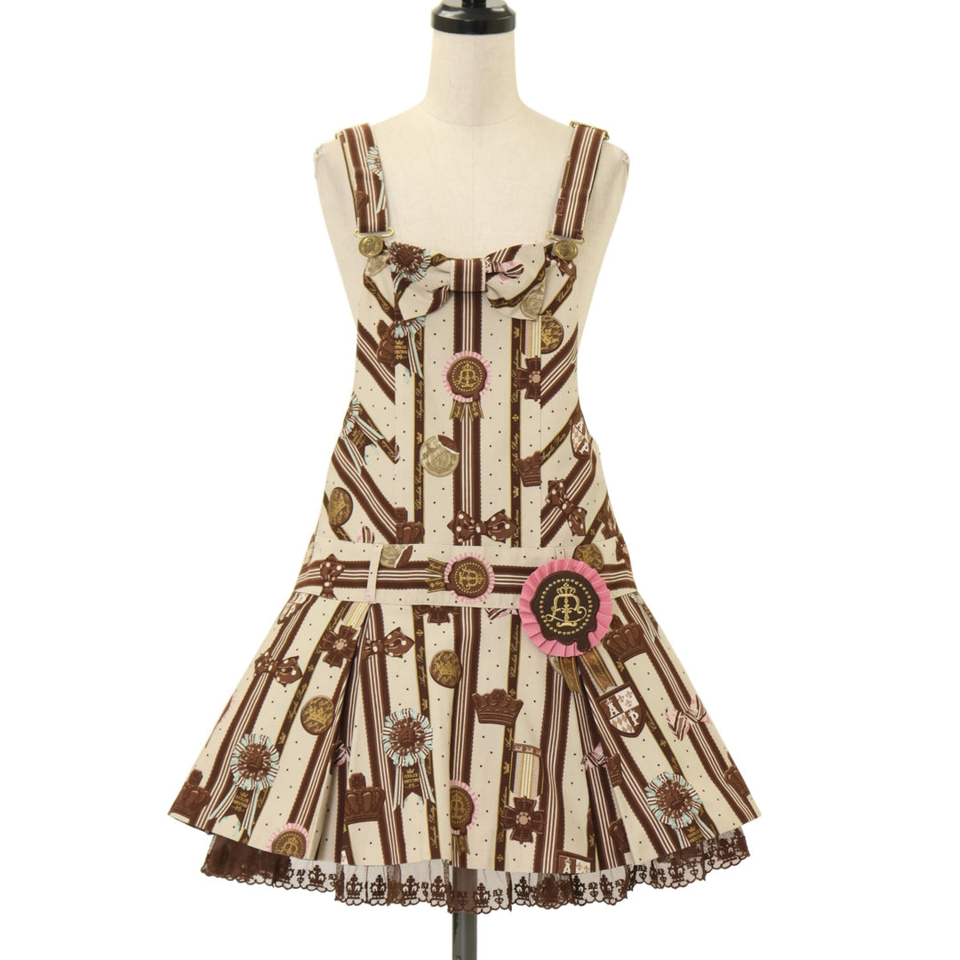 Chocolate Rosette サロペット カチューシャ セット ラベンダー Chocolate Rosette Special JSK Set by Angelic Pretty