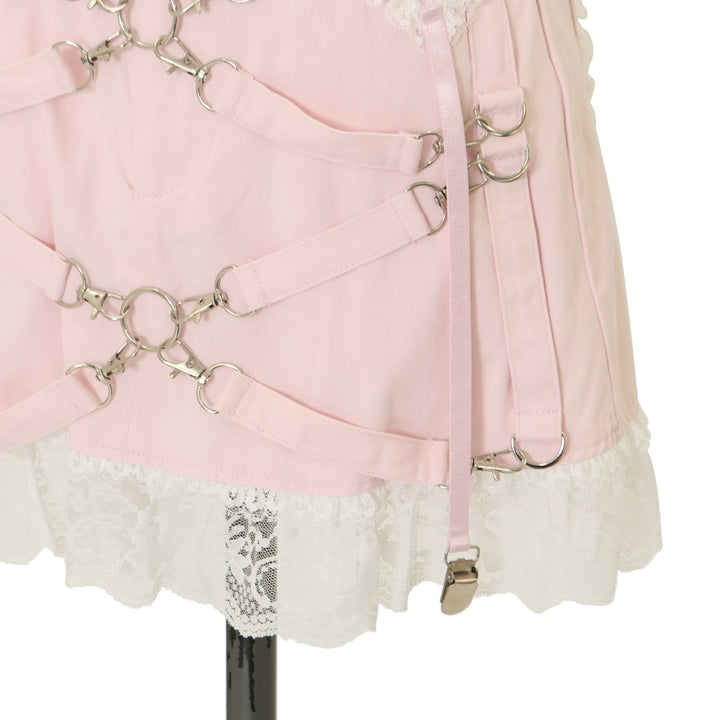 USED】【AVENCHUMU/XSサイズ】Garter & Harness lace mini skirt
