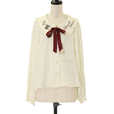 USED】【DARK RED RUM/H.Jelly】クラッシュレイヤードブラウス | h