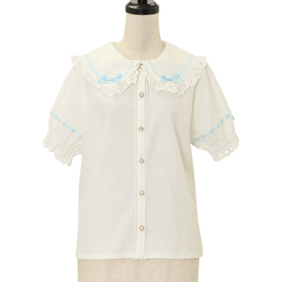 最終値下げ 姫袖 新品 Innocent World 編み上げリボン ブラウス USED】編み上げリボン姫袖ブラウス | Innocent World | ロリータ