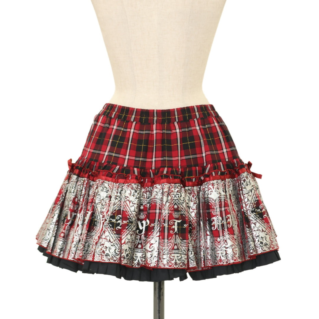 PUTUMAYO トランプ柄スカート レッド×ブラック USED】トランプチェックスカート | PUTUMAYO Wunderwelt Online Shop