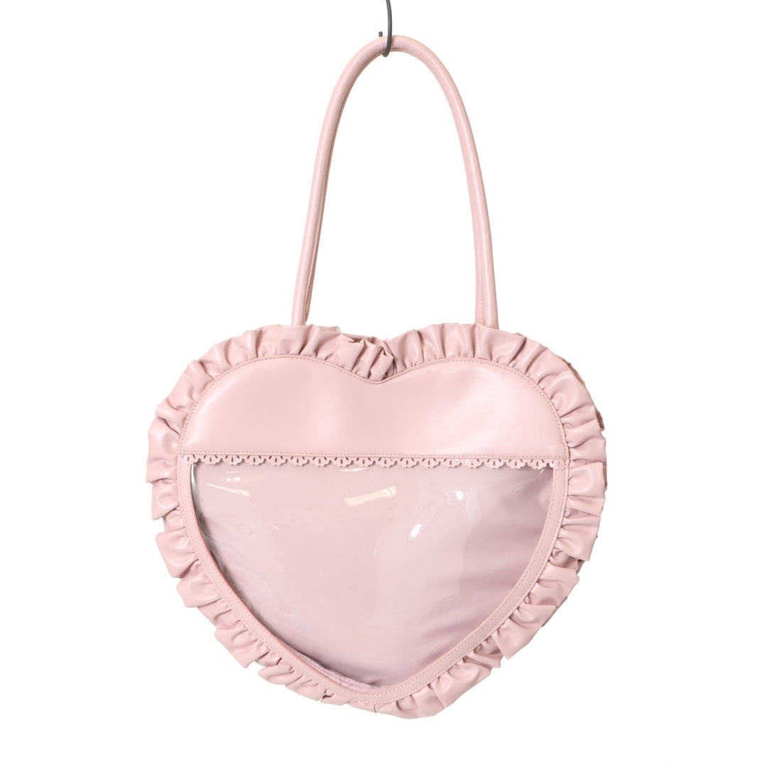 Chalmiere 推し活ハートバッグ ピンク シャルミエール ロリィタロリータ USED】【axes femme kawaii】推し活ハートバッグ | Chalmiere