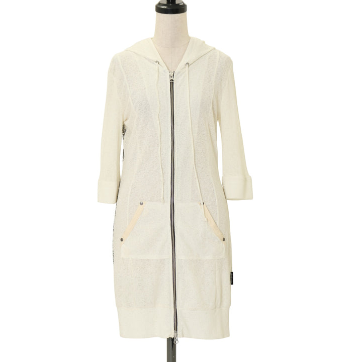 Ozz Croce オッズクローチェ スパイダーレースフードロングパーカー USED】croce シースルーロングパーカー | Ozz On Wunderwelt Online