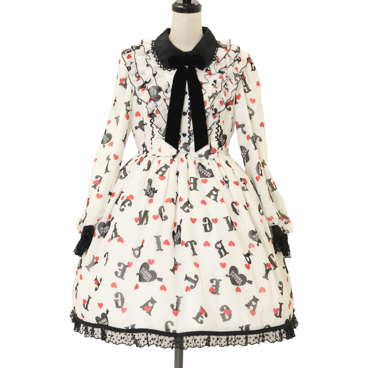 Angelic Pretty Letter Dollワンピース 赤