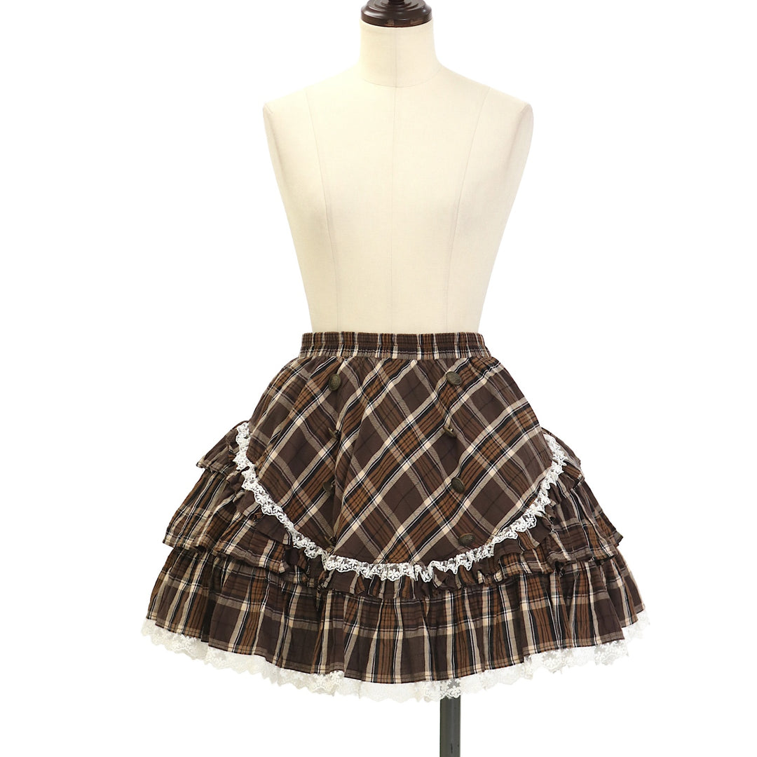 USED】切替フリルスカート | PUTUMAYO | ロリータ ゴスロリブランド服