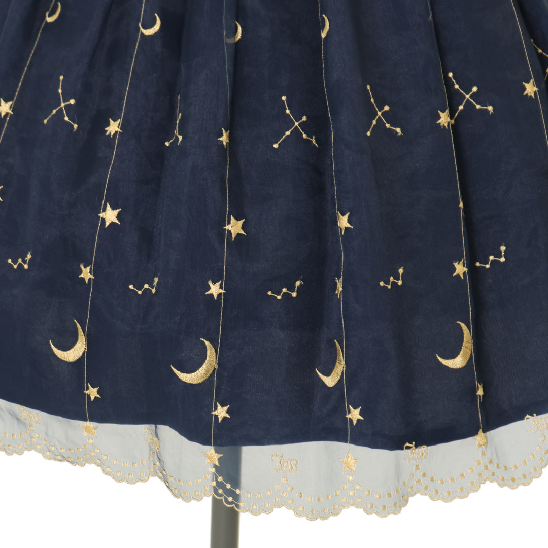 【極美品・希少モデル】PORTER STATES ウエストバッグ｜星柄ジャガード USED】【Mサイズ】きらきら星のジャストウエストジャンパースカート