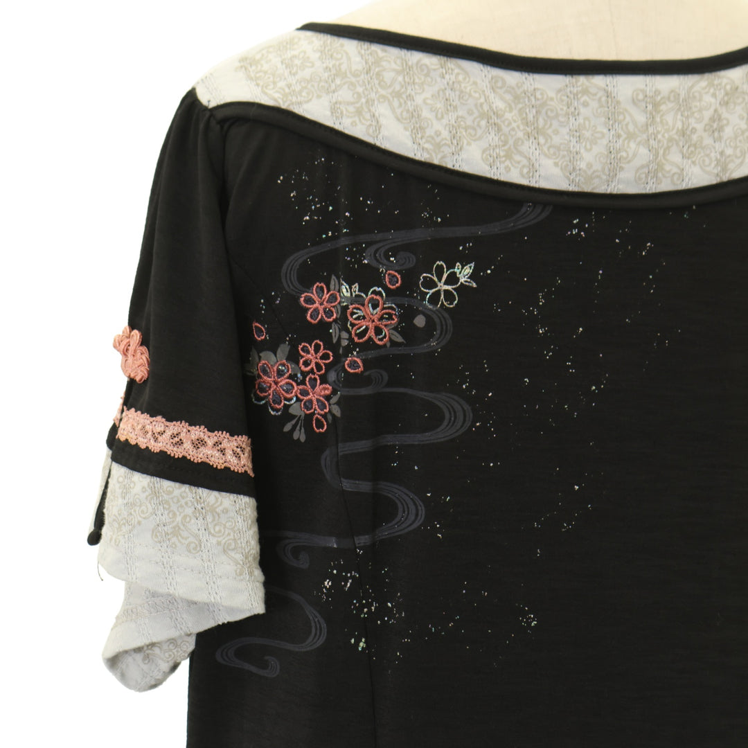 USED】ONESTE 枝垂れ桜刺繍和チャイナワンピース | Ozz On | ロリータ