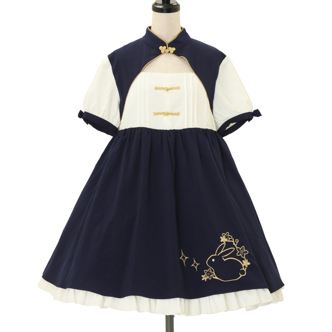 USED】うさぎ刺繍チャイナワンピース | To Alice | ロリータ ゴスロリ