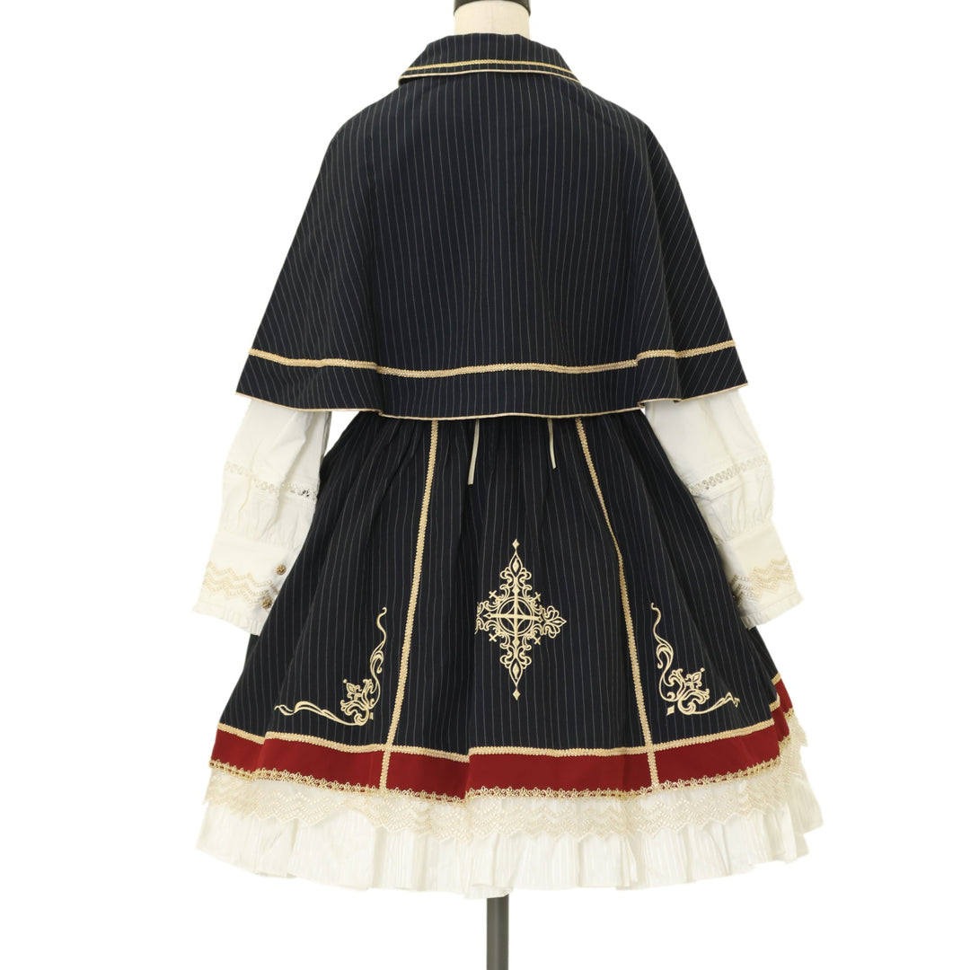 USED】【SIKA Lolita/Sサイズ】Royal Crossケープ付きワンピース