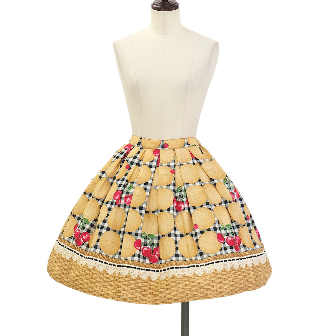 Emily temple cute カゴフルーツジャンスカ+バッグ USED】ビスケットプリントスカート | Emily Temple cute Wunderwelt