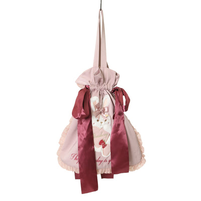 USED】キルティング宝石リボンバッグ（濃ピンク） | Angelic Pretty