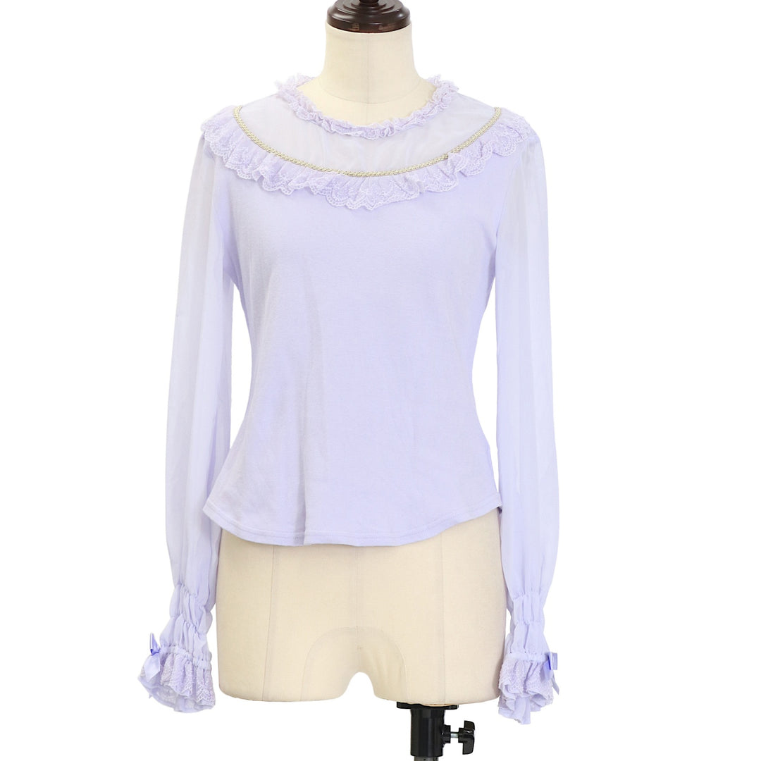 USED】エンジェルシフォン切替カットソー | Angelic Pretty Wunderwelt