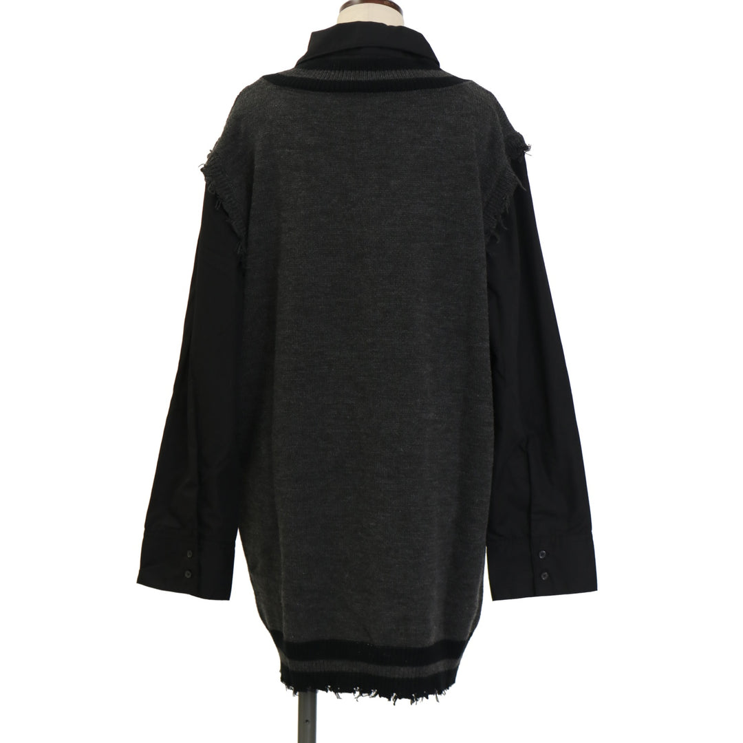 USED】【NOEMIE/Mサイズ】チェーンネクタイ付きユニセックスニット