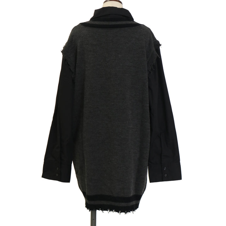 USED】【NOEMIE/Mサイズ】チェーンネクタイ付きユニセックスニット USED】【NOEMIE/Mサイズ】チェーンネクタイ付きユニセックスニット
