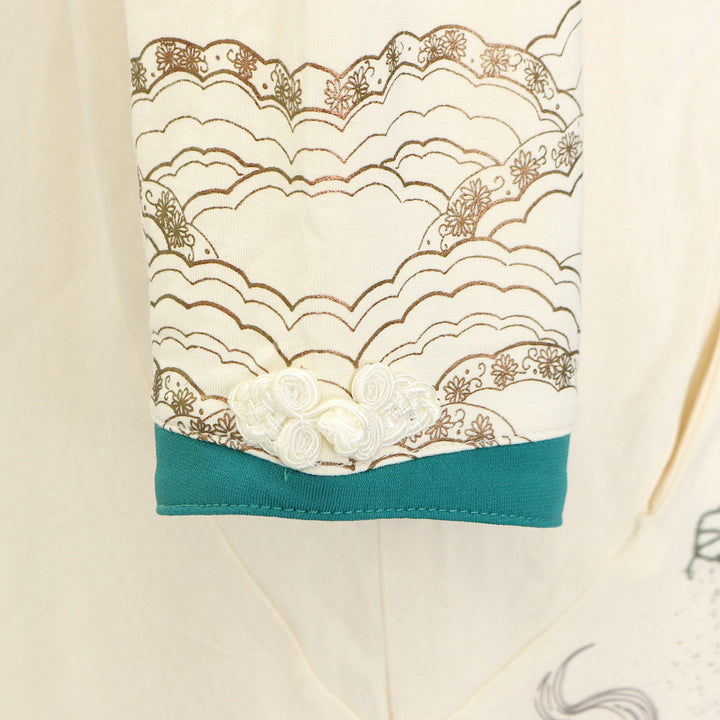 USED】ONESTE 紫陽花刺繍七分袖ジップパーカー | Ozz On Wunderwelt
