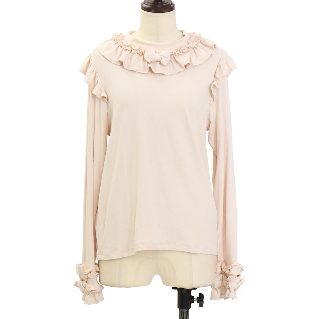 USED】【axes femme kawaii/Mサイズ】フリルリボンカットプル
