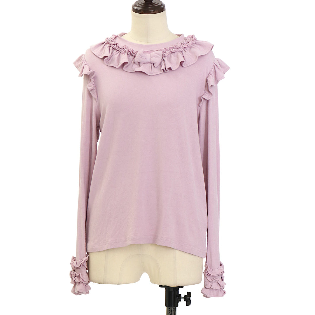 USED】【axes femme kawaii/Mサイズ】フリルリボンカットプル