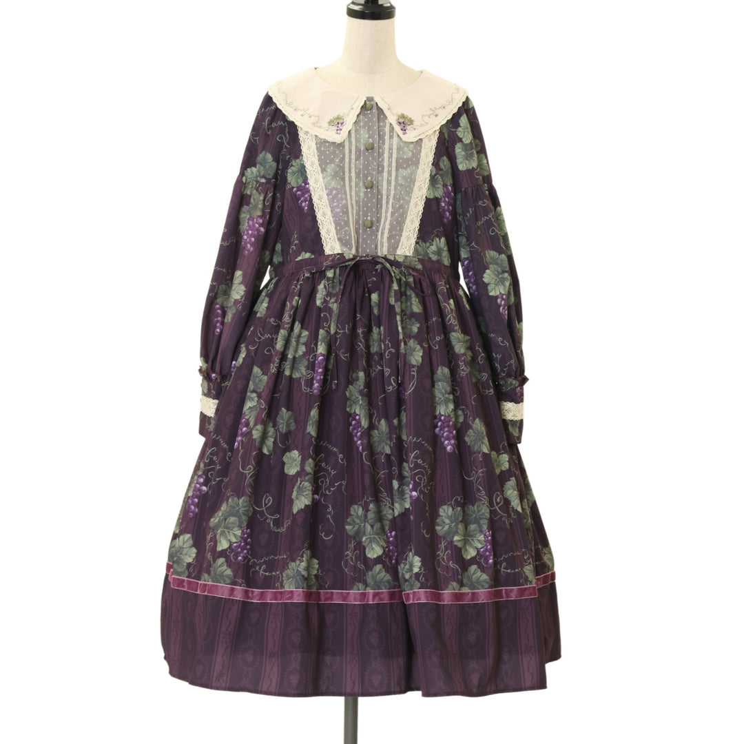 ロワールの葡萄園　ワンピース　Summer Fairy 仲夏物語　ロリータ　L USED】【Mサイズ】ロワールのブドウ園3.0 ワンピース(タイプ2・柄1