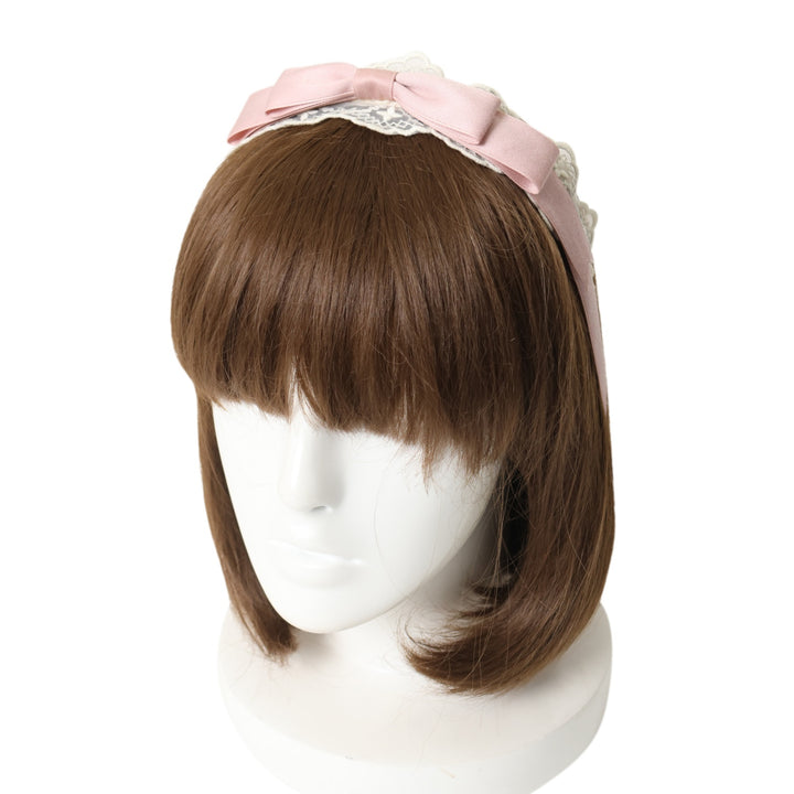 USED】【axes femme kawaii】レースリボンカチューシャ | Chalmiere
