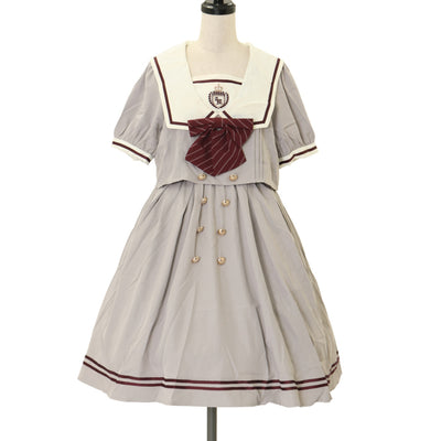 USED】【9号】サイドギャザー十字架ワンピース (黒×白) | Moi-même