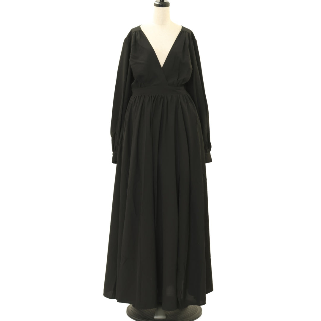 USED】【La Femme en Noir/Mサイズ】カシュクールロングワンピース
