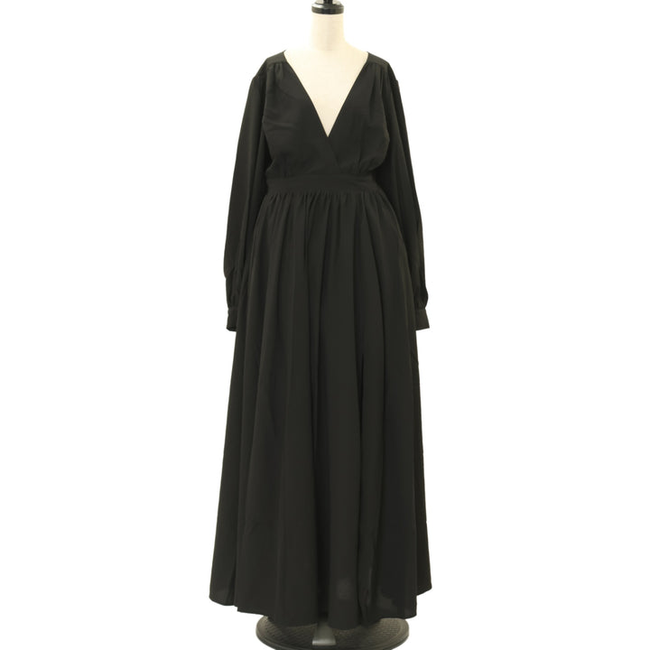 USED】【La Femme en Noir/Mサイズ】カシュクールロングワンピース